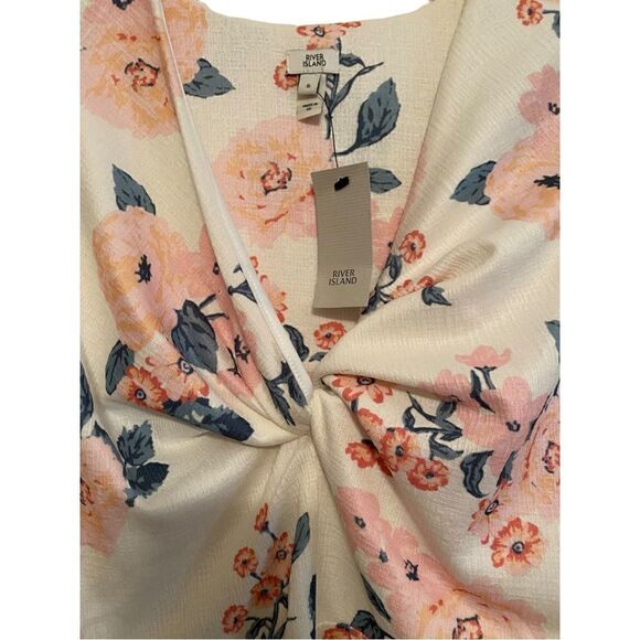 River Island Floral Mini Dress Sz S NWT - Picture 3 of 4